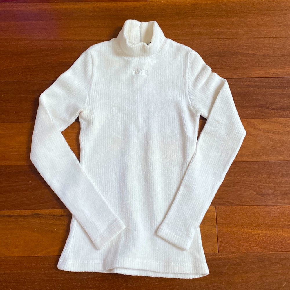 Moschino Bambino Velvety Mock Neck Top